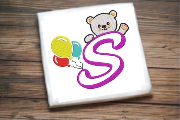 Bear Greetings Alphabet Letter S