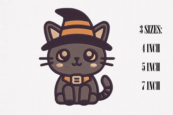 Cute Halloween Cat Embroidery Review