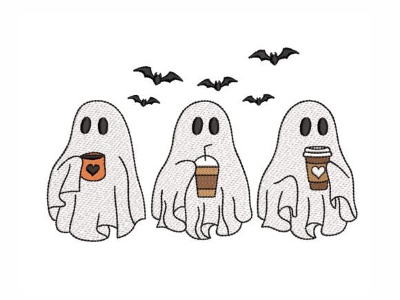 Ghosts Drinking Coffee