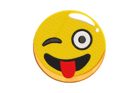 Goofy Wink Emoji: A Playful Stitch That Delivers
