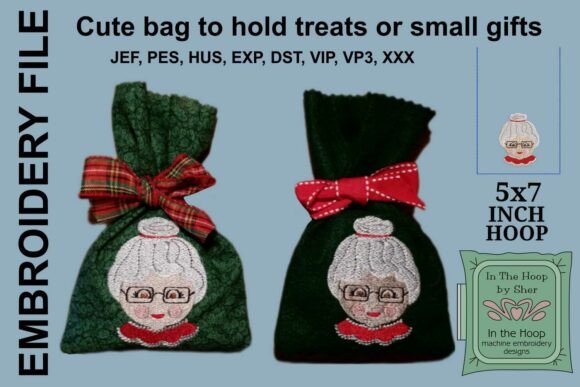 Mrs Santa Treat Bag or Gift Bag
