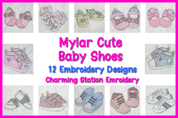 Mylar Cute Baby Shoes