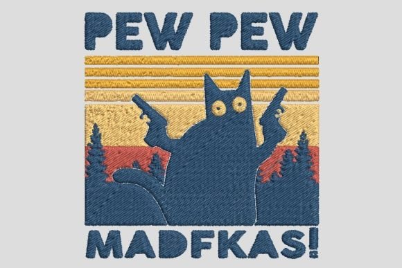 Pew Pew Cat: A Seasonal Embroidery Review