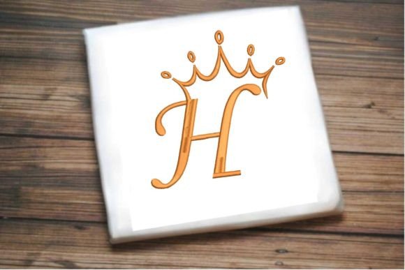Regal Crown Alphabet Letter H