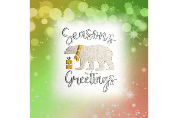 Season’s Greetings Embroidery Design