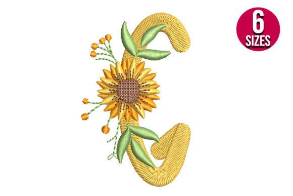 Sunflower Alphabet Letter G