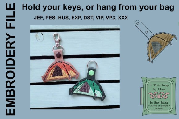 Tent Camping Key Fob