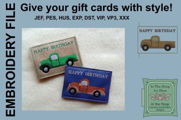 Vintage Truck Gift Card Holder