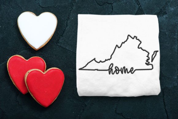 Virginia Home State Outline